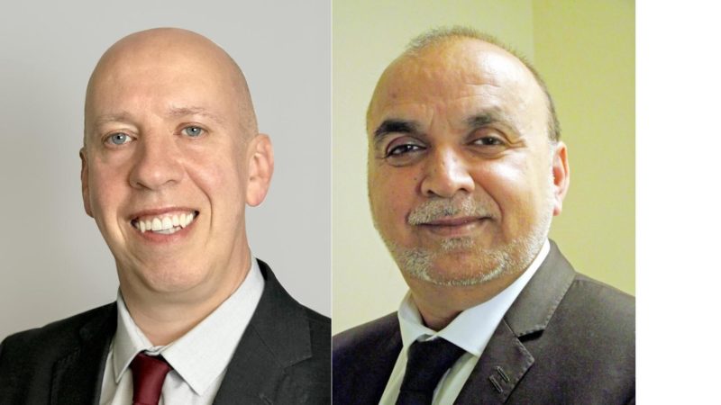 Leader Cllr Nick Peel and Deputy Leader Akhtar Zaman